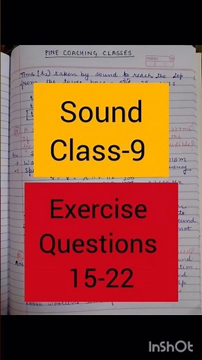 Sound | Class-9 | Exercise Questions 15 to 22 | NCERT | Science | By Dr. Meenakshi Guptta