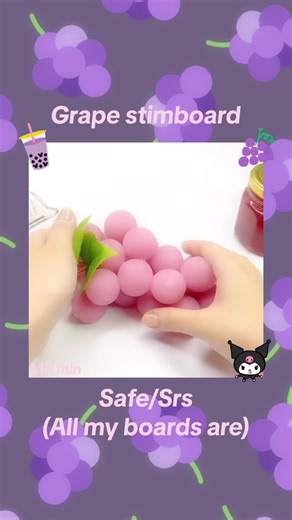 Relaxing Grape Stimboard ASMR | Safe and Satisfying Fruit Stimming