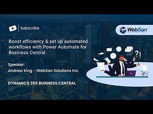 Boost efficiency & set up automated workflows with Power Automate for Business Central