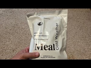 Unintentional ASMR: Unpackaging and Preparing Cold Weather MRE (Meals-Ready-To-Eat) Military Ration