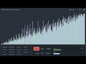 【Shell Sort】ソートアルゴリズムを色と効果音でわかりやすく示す「Visual Sorting／The Sound Of Sorting」