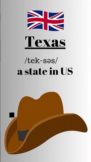 How to pronounce Texas in English- British Accent #learnenglish #learnenglishtogether
