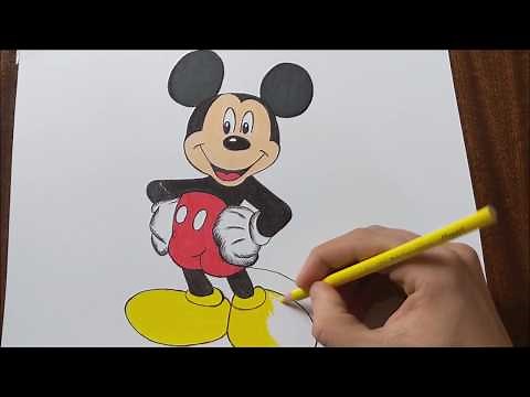 How To Draw A Mickey Mouse Full Body