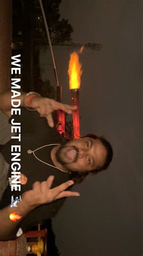 We made jet engine #engeenering#enginge#jetengine#jetsound#experiment#fire#fighterjet#viral#jet