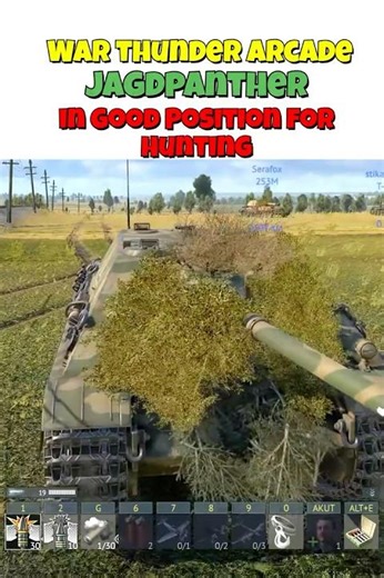 Jagdpanther in good hunting Position #warthunder #tanks #gameplay