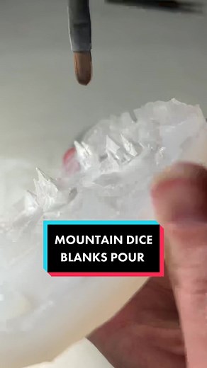 Creating Handmade Mountain Dice for DND Role-Playing