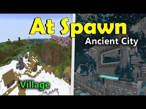 Minecraft - At Spawn #1 - Village & Ancient City Seed - Java 1.21+