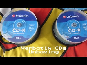 Verbatim CDs Unboxing