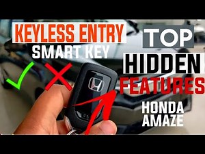 🔥 Honda Amaze Car Smart Key 🔥 Hiddden Features 🔥 | Keyless Entry Features