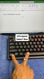16K views · 2.8K reactions | Computer  Shortcut Key Excel Select Row & Column #réel #reels #column #row #select #font #tricks #shortcut #viral #new #viralvideos #viralreels #viralreel #trending #trend #trendingreels #trendingnow #trendingvideos #facebook #followers #instagram #instamood #instagood #instadaily #insta #foryou #foryoupage #followers @highlight | Fast Typing Learning | Facebook