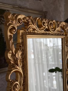 Baroque Gold Leaf Mirror – Elegant Ornate Wall Mirror, Vintage Style Home Decor, Hand-gilded Baroque Frame With Gold Foil Finish - Etsy UK