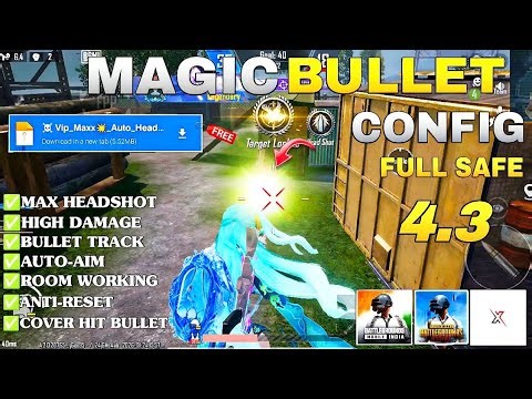 BGMI 4.3🔥MAGIC BULLET TRACKING AUTOHEADSHOT CONFIG FILE |HIGH DAMAGE AIMBOT CONFIG BGMI4.3