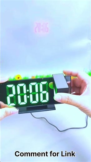 LED Digital Clock That Makes Your Room Look Better #alarmclock #homedecor
