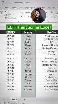 Left Function in MS Excel | Computer Tech Academy