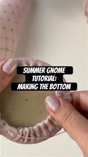 Watch the full Summer Gnome Tutorial on my channel above ⬆️ 🌺 #helenlozova #handmade #springgnome