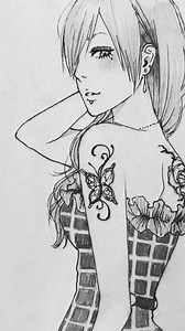 手描きイラストの背景制作風景