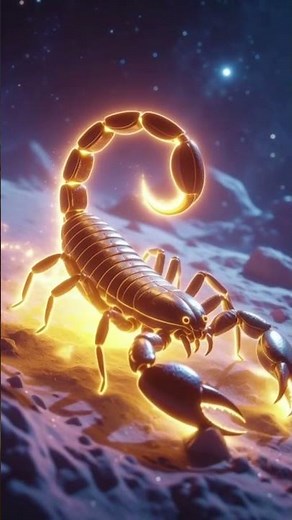 A Scorpion Crawling Through the Galaxy: 8K Space Monster Encounter