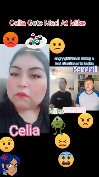 #duet with @Mikey Celia Gets Mad At Mike Scene From Monsters Inc. #monstersinc #disneypixar #mikewazowski #celia #randallboggs #mad #sushi