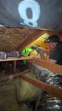 POV: installing a whole house fan + gable fan in the summer heat 🔥🥵