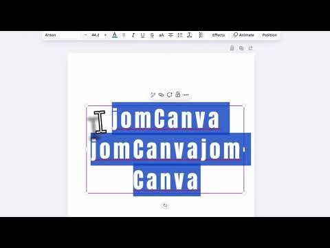 Tutorial Canva 5 - line text spacing