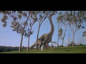Jurassic Park scena del brachiosauro