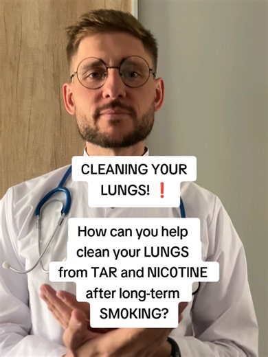 Can you really ‘clean’ your lungs after years of smoking? Some habits may support comfort — but no drink or mix can remove tar from lung tissue #doctor #medicine #health #healthtips #education