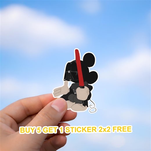 Dark Space Mouse Sticker, Sith Parody Vinyl Decal, Funny Sci-fi Cartoon Sticker, Car Magnet, Laptop Water Bottle Gift - Etsy