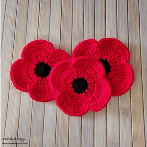 Free Crochet Poppy Pattern to Honor Veterans
