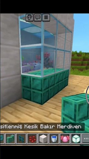 Easy Axolotl Aquarium Tutorial #minecraft