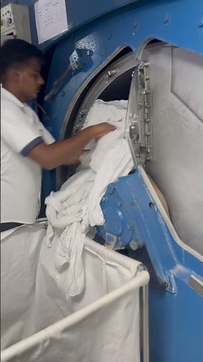 200KG Milnor Split Pocket Washer – Operation Process | Industrial Laundry Machine #milnor #usa
