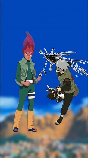 Kakashi vs might guy | who is strong? #naruto #narutoshippuden #youtubeshorts #uzumakinaruto
