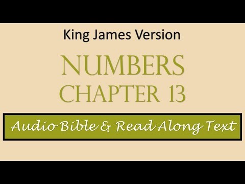 Numbers 13 | KJV DRAMATIZED AUDIO BIBLE WITH TEXT