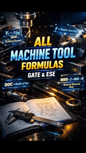 Last minute machine tools formulas ⚙️ | gate & ese 🚀 #gate #ese #esepreparation #engineeringstudents