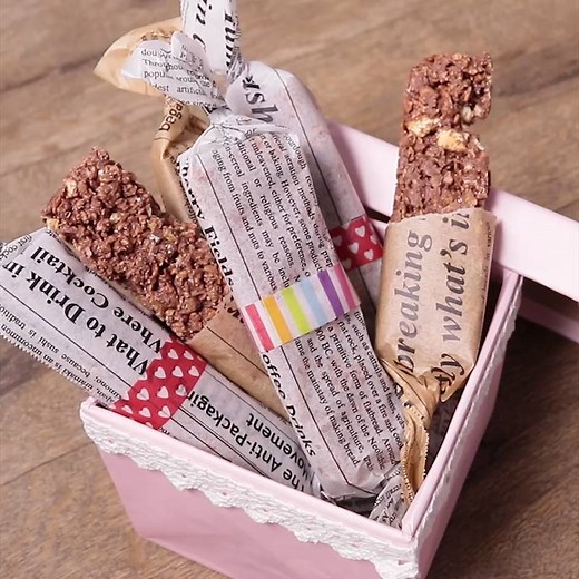 とっておき！可愛いチョコクランチバー 作り方・レシピ | クラシル