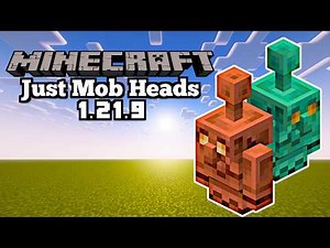 *NEW* Just Mob Heads Mod: Copper Golem Update - Minecraft 1.21.9 (Mod Showcase)