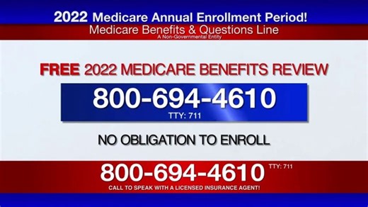 Medicare Benefits & Questions Line TV Spot, '2022 Medicare Benefits Review: Red'