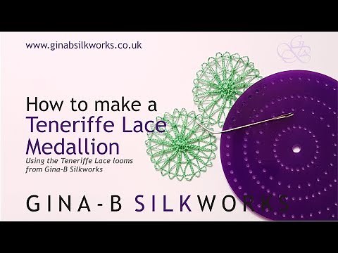 How to make a basic Teneriffe Lace medallion on the Gina-B Silkworks looms