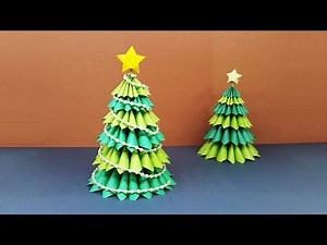 How To Make A Beautiful 3D Paper Christmas Tree | Amazing DIY crafts for Christmas!
