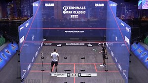 How does Asal do it!? 🤯 Incredible powers of recovery from World No.3 Mostafa Asal, who stays in the rally by the skin of his teeth to take an unlikely point Watch incredible action from the QTerminals Qatar Classic live on SQUASHTV | PSA Squash Tour