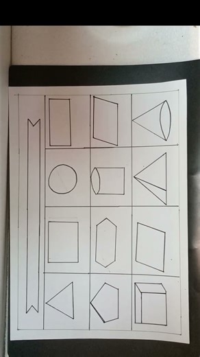 Geometric Shapes chart drawing #geometric#mathmap #handmade #drawingtutorial #easydrawing