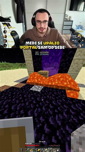Prije se Nether portal upalio sam nego što sam ja Flint našao 🤣
