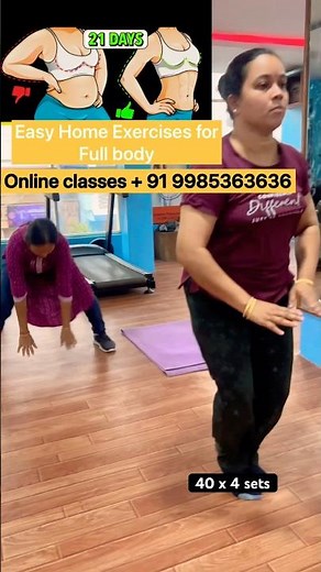 Easy Home Exercise for Full Body Fatloss 🔥