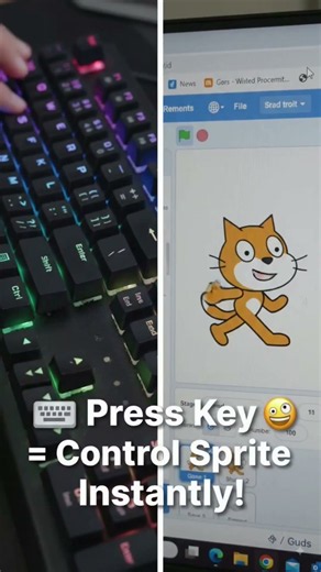 Sensing Blocks in Scratch Explained! 🎮 | Keyboard & Mouse Controls | Day 11