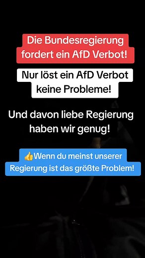 Die Bundesregierung fordert ein AfD Verbot! #politik #deutschland #news | Tom Bohn
