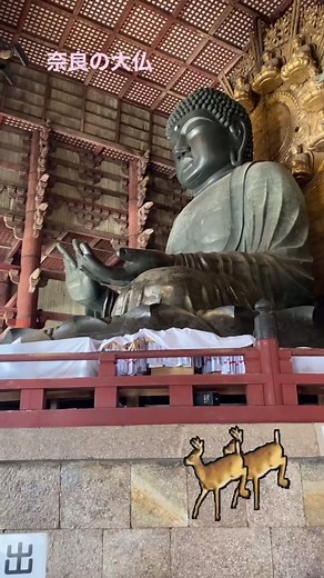 初めて生で見て、迫力がすごい。#奈良の大仏#JAPAN#Big Buddha