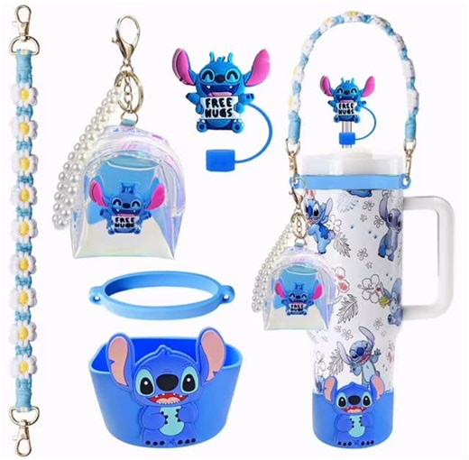 BAe "Before Anything Else" | 💙✨ ACCESSOIRES STITCH POUR STANLEY ✨💙 Le détail qui change tout 🤌🏽 — personnalise ton Stanley façon cute & unique avec nos accessoires... | Instagram