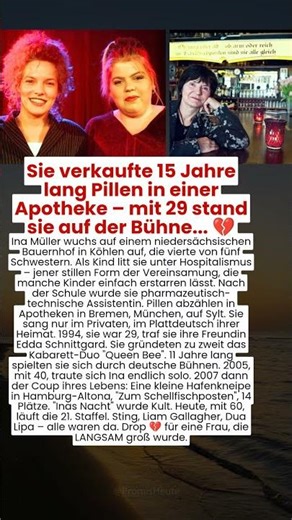 Sie verkaufte 15 Jahre lang Pillen in einer Apotheke – mit 29 stand sie auf der Bühne... 💔