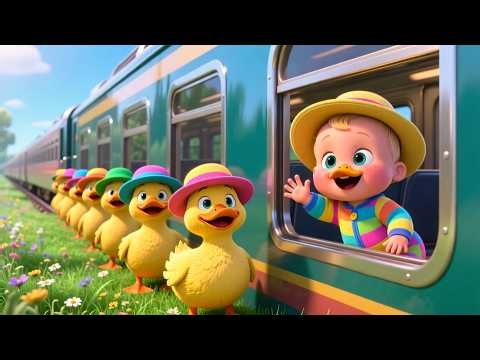 Baby’s Happy Train Ride 🚂🎵 Fun Train Song for Kids | Learn Vehicles & Sounds