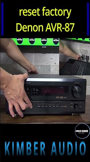 reset Factory amplificador denon avr-87 #shorts
