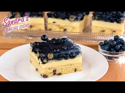 How To Bake A Blueberry Cake With Pudding | Easy Blueberry Cake Recipe